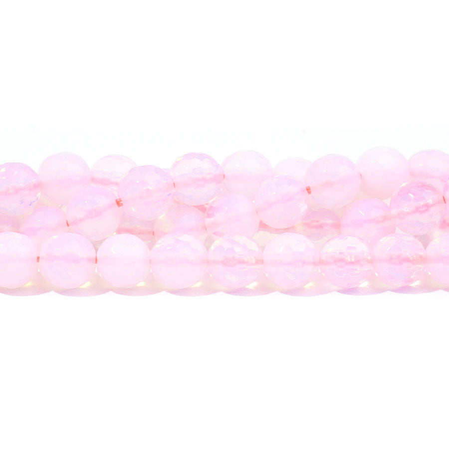 Opalite Pink (Synthetic) 8mm Faceted Round - Limited Editions - 15-16 inch