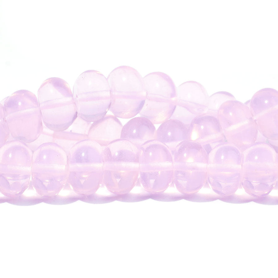 Opalite Pink (Synthetic) 8X12mm Rondelle - 15-16 inch - CLEARANCE