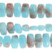 Powder Blue Impression Jasper 5x10mm Double Drill 8-Inch