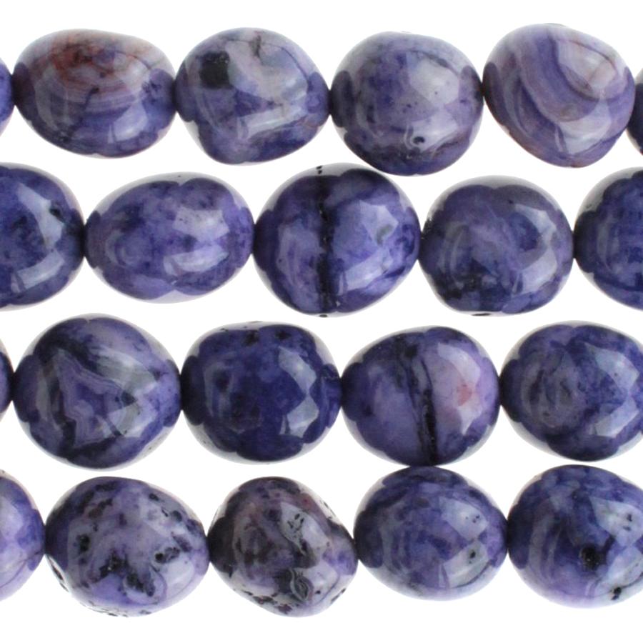 Purple Crazy Lace Agate 8x10 Tumble Nugget 8-Inch