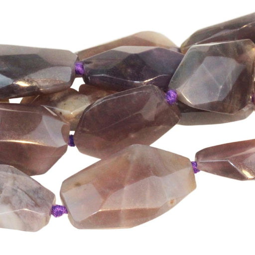 Purple Chalcedony 16x21-20x32 Faceted Nugget 15-16 Inch