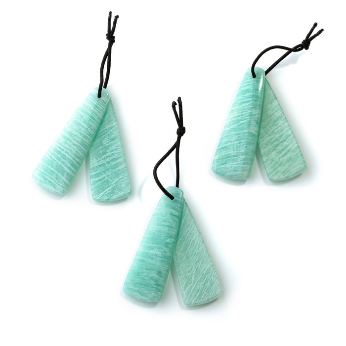 Amazonite 13x38mm Ladder Pair - Pendant