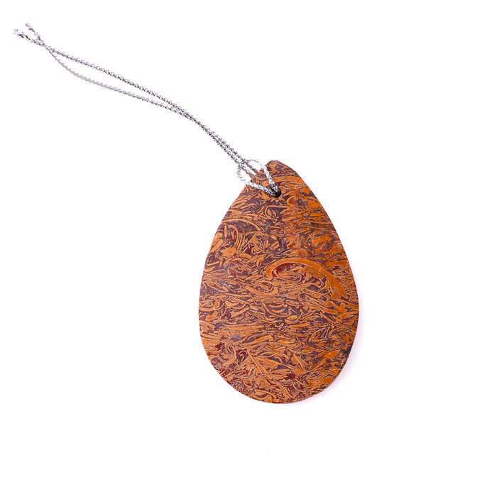 MATTE Elephant Skin Jasper 27x44-45x65mm Drop Pendant