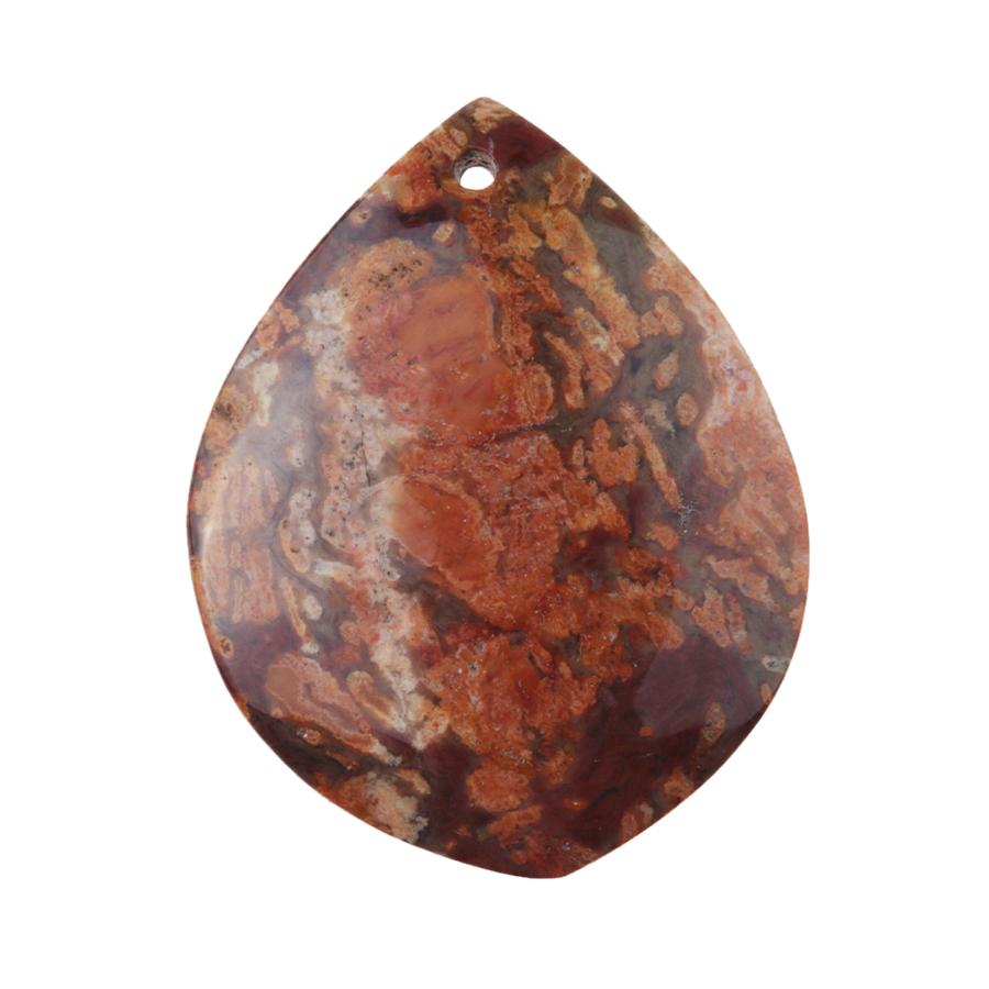 Gold Leaf Jasper 32x46-60mm Free Form Marquise Pendant