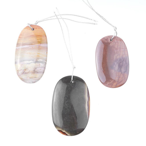 Polychrome 29x59-47x59mm Free Form Pendant