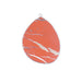 Red Jasper 27x34mm Slice Silver Plated - Pendant