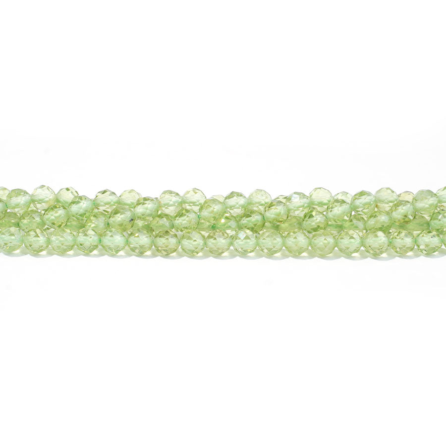 Peridot 4mm Round Faceted AA Grade - 15-16 Inch