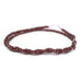 This is a Dakota Stones 2x3mm Purple Garnet Gemstone strand with faceted rondelle beads in 15-16 inch strand.