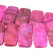 MATTE Pink Crazy Lace Agate 10x20mm Double Drill 8-Inch