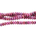 Pink Crazy Lace 8mm Faceted Rondelle 8-Inch