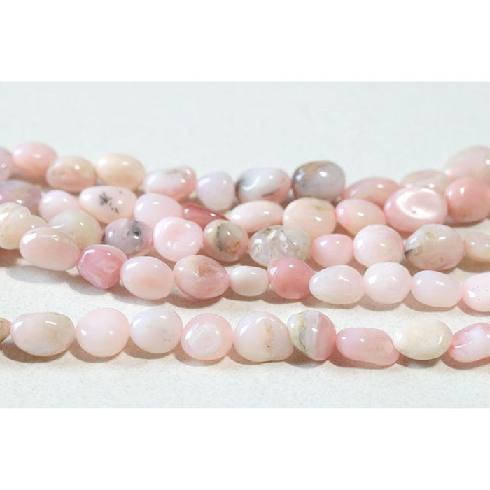 Pink Opal 6x8-8x10mm Pebble 15-16 Inch