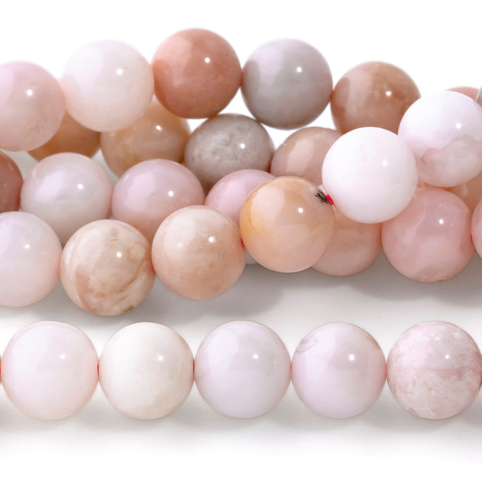 Pink Opal 6mm Round A Grade - 15-16 Inch