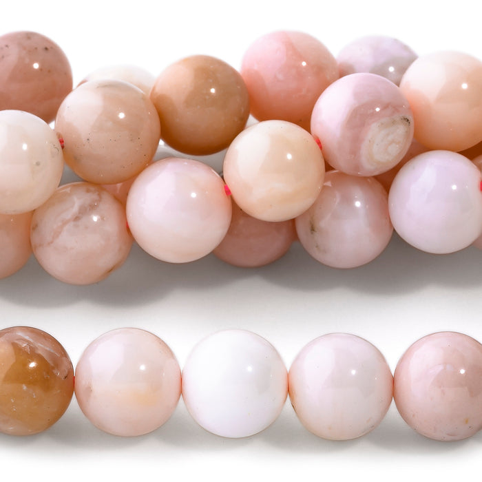 Pink Opal 8mm Round A Grade - 15-16 Inch