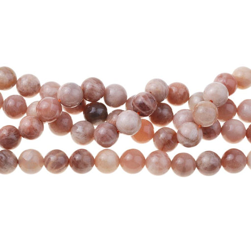 Peach Moonstone 10mm Round 15-16 Inch