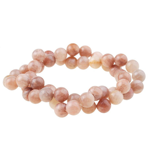 Peach Moonstone 8mm Round 15-16 Inch