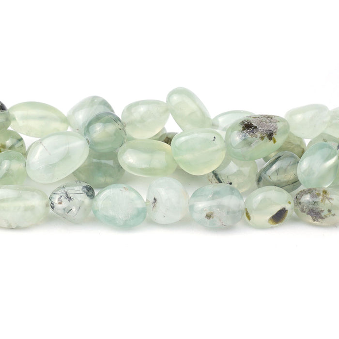 Prehnite Natural Nugget 10X10-13mm A Grade - 15-16 Inch