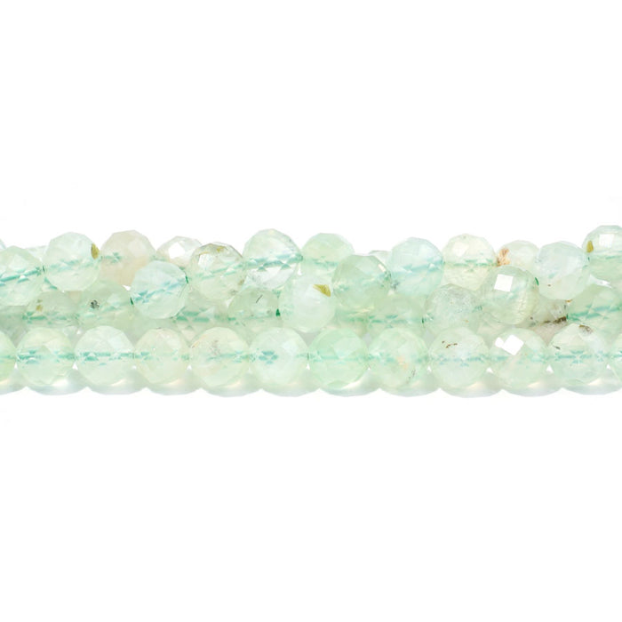 Prehnite 6mm Round Faceted A Grade - 15-16 Inch