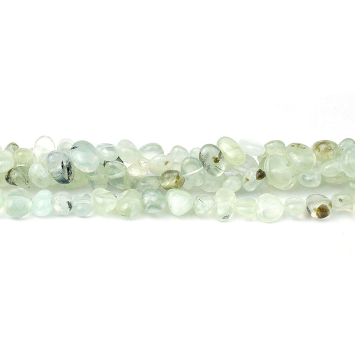 Prehnite Natural 6X8 Pebble SD A Grade - 15-16 Inch