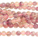 Pink Tourmaline w/ Pink Lepidolite 4mm Round 15-16 Inch