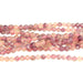 Pink Tourmaline w/ Pink Lepidolite 4mm Round 15-16 Inch