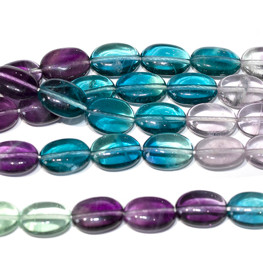 Fluorite Banded 10x14 Oval 8-Inch