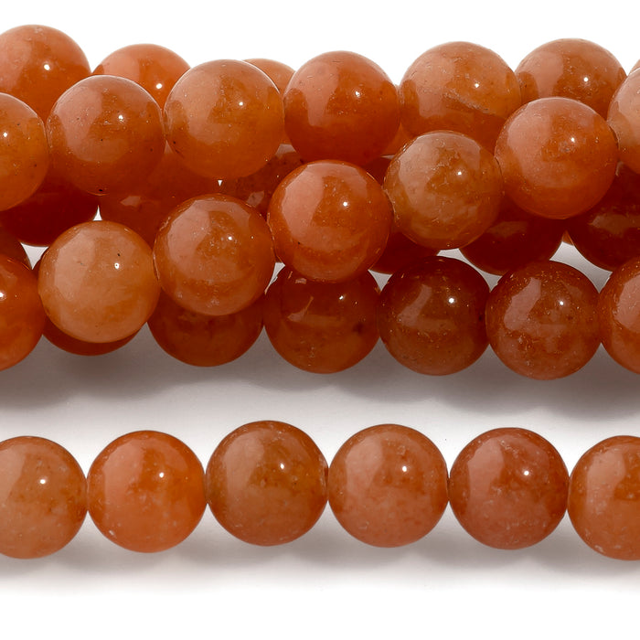 Red Aventurine 6mm Round - 15-16 Inch