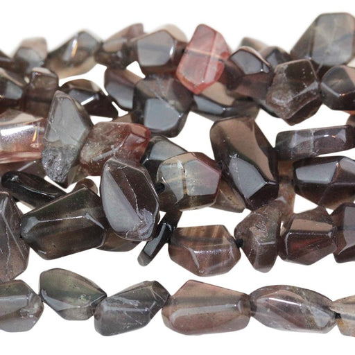 Red-Black Moonstone 6x6-8x10 Faceted Nugget 15-16 Inch