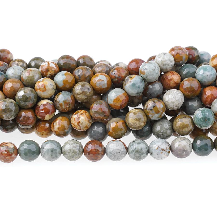 Rocky Butte 8mm Faceted Round 15-16 Inch