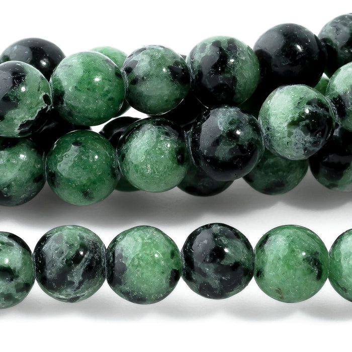 Ruby Zoisite  6mm Round 15-16 Inch