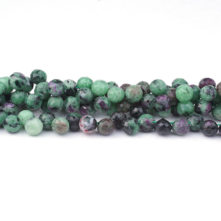 Ruby Zoisite 6mm Tear Drop Faceted - 15-16 Inch
