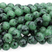 Ruby Zoisite  8mm Round 15-16 Inch - Dakota Stones