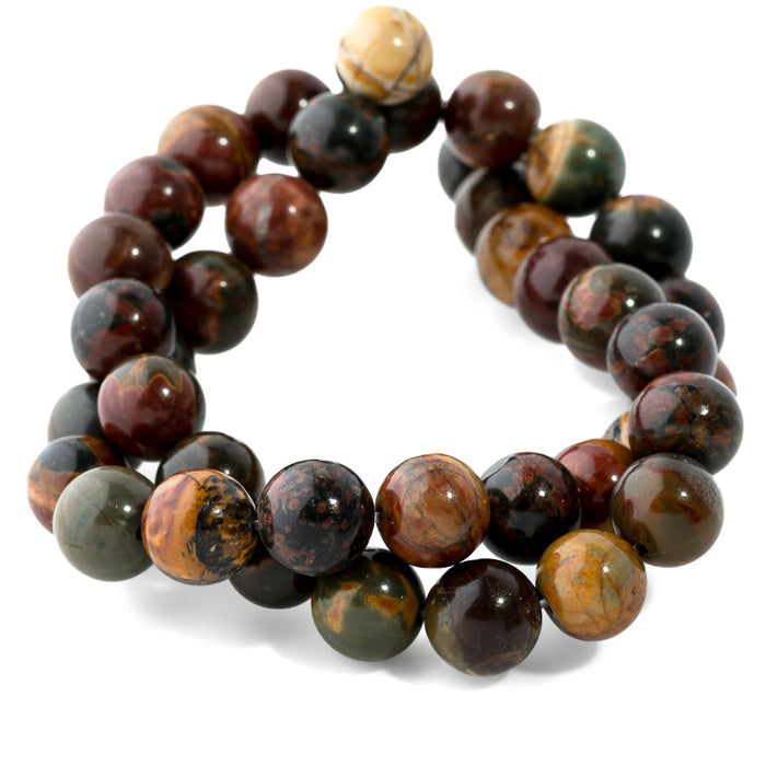 Red Creek Jasper 10mm Round - 15-16 inch