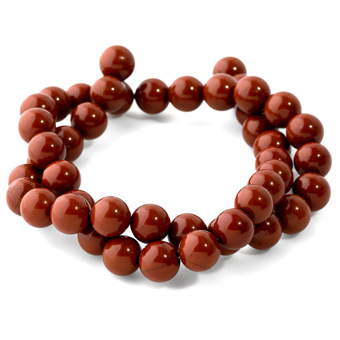 Red Jasper 8mm Round - 15-16 Inch