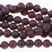 MATTE Red Garnet 6mm Round 8-Inch