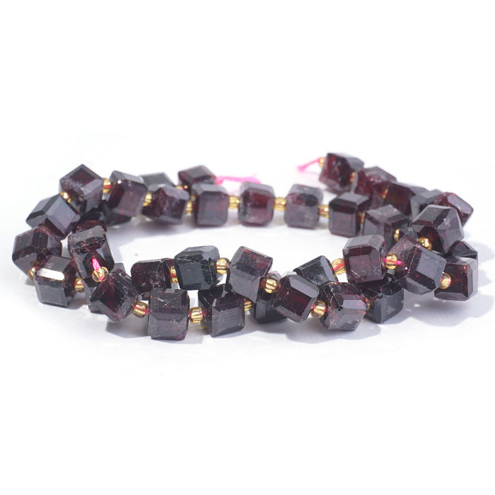 Red Garnet 7mm Cube Table Cut - 15-16 Inch