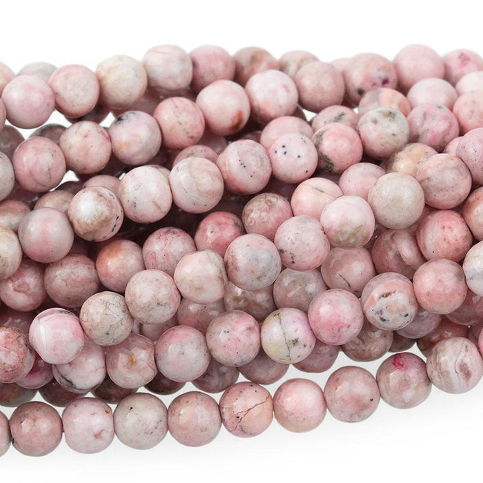 Rhodochrosite 4mm Round 15-16 Inch