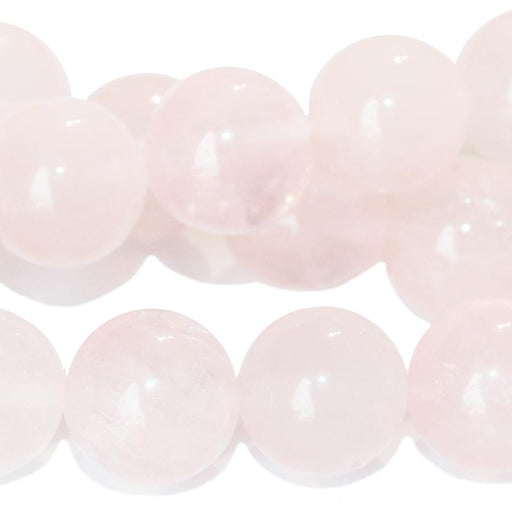 Rose Quartz 12mm Round 8-Inch