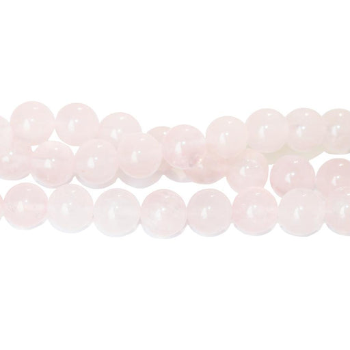 Rose Quartz 12mm Round 8-Inch