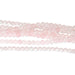 Rose Quartz 4mm Round 8-Inch