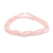 This is a Dakota Stones 3x4mm Rose Quartz Gemstone strand with faceted rondelle beads in 15-16 inch strand.
