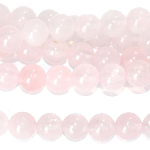 Rose Quartz 6mm Round 8-Inch