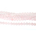 Rose Quartz 6mm Round 8-Inch