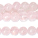 Rose Quartz 8mm Round 8-Inch