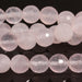 Rose Quartz 8mm Faceted Round 8-Inch