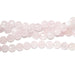 Rose Quartz 8mm Faceted Round 8-Inch