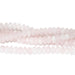 Rose Quartz 8mm Faceted Rondelle 8-Inch