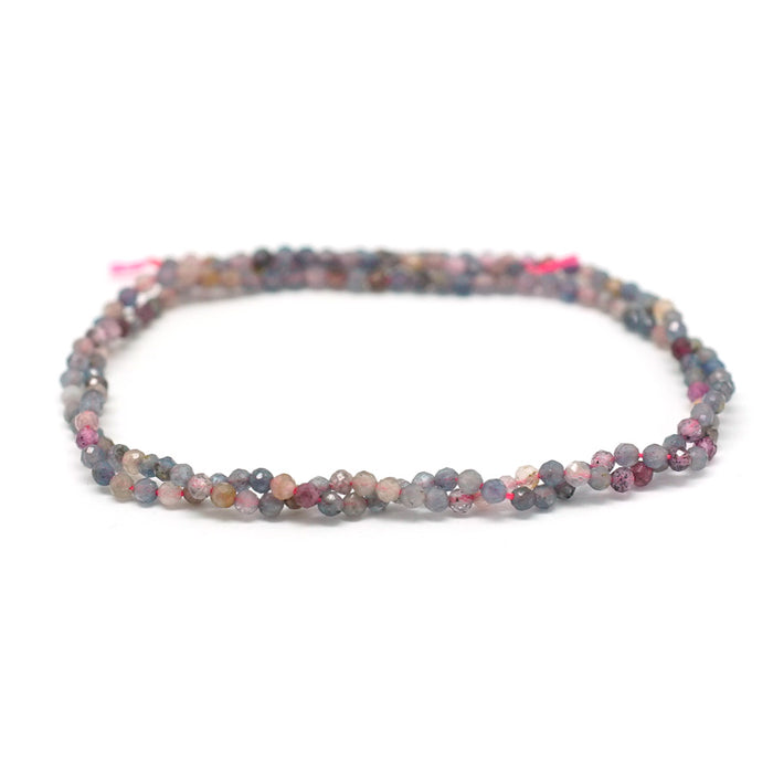 Ruby Sapphire Faceted 2mm Round - A - 15-16 Inch