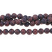 MATTE Red Tiger Eye 10mm Round 15-16 Inch