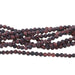 MATTE Red Tiger Eye 4mm Round 15-16 Inch