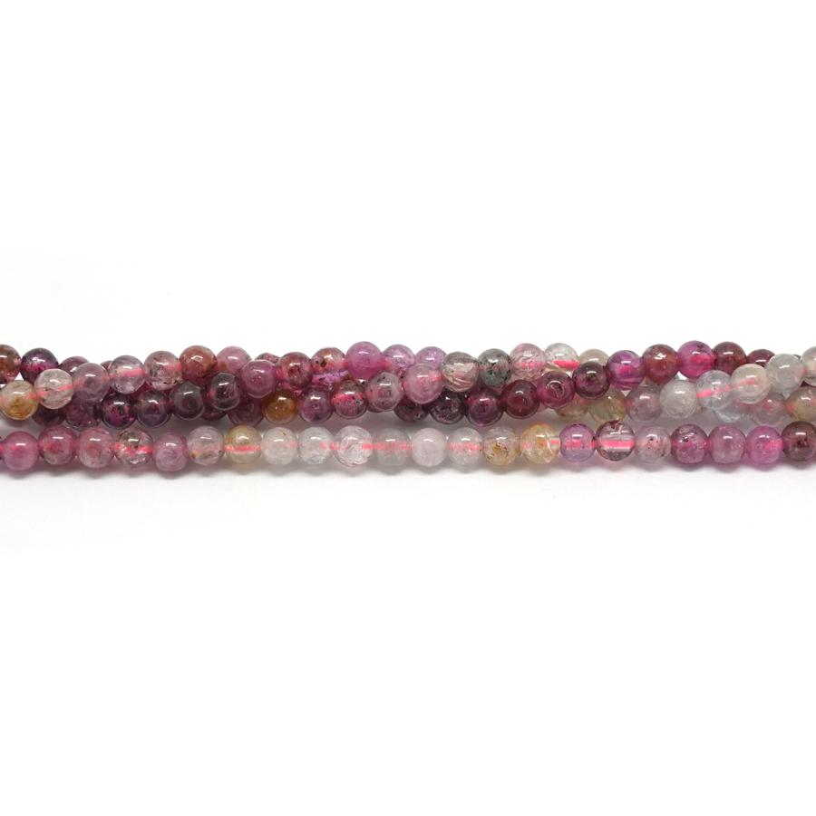 Ruby Banded 3mm Round - 15-16 Inch